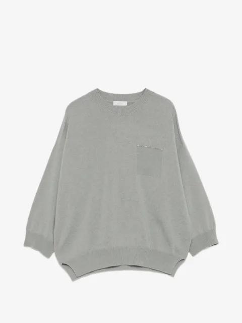 chest-pocket sweater by PESERICO