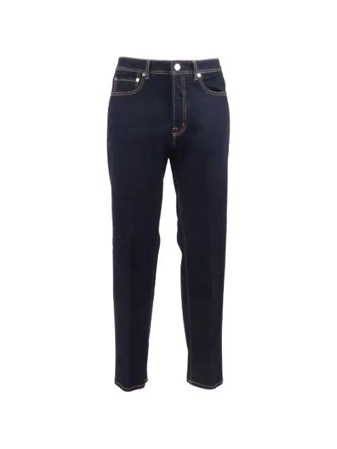 contrast-stitch jeans by PESERICO