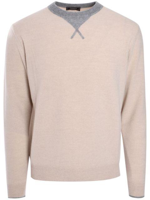 contrast-trim jumper by PESERICO
