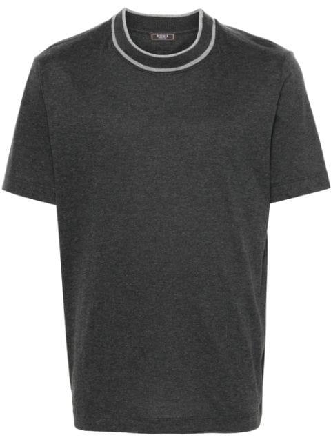 contrasting-collar T-shirt by PESERICO