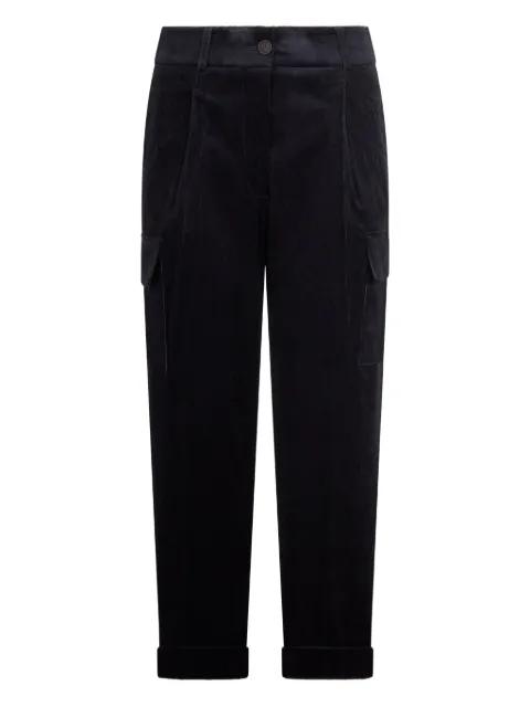 corduroy-effect trousers by PESERICO