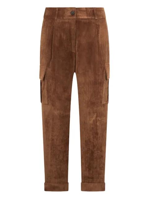 corduroy pocket trousers by PESERICO