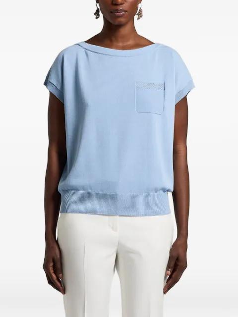 cotton knitted T-shirt by PESERICO