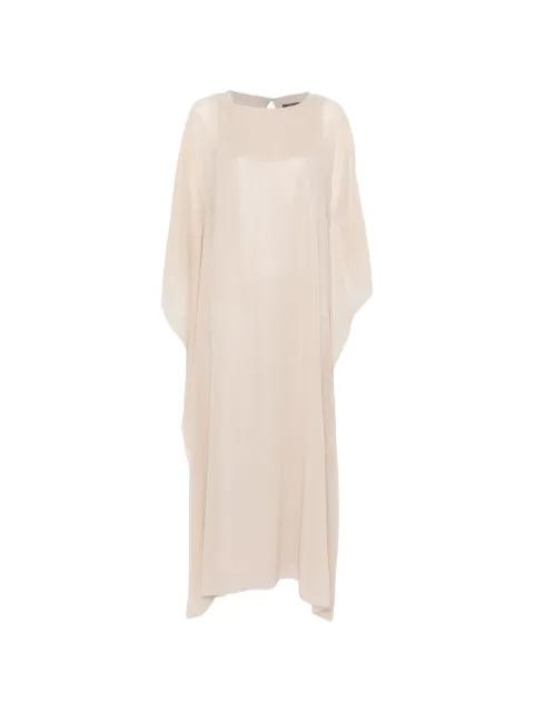 crew-neck maxi dress by PESERICO