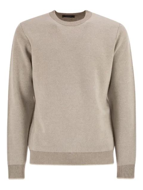 crew-neck ribbed sweater by PESERICO