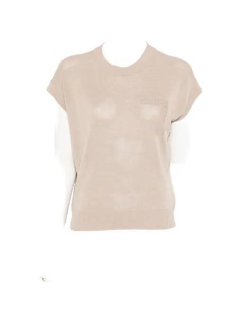 crew-neck top by PESERICO
