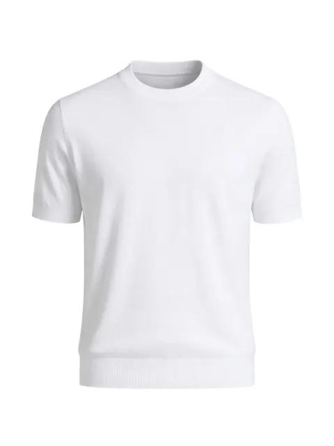 crewneck knitted cotton T-shirt by PESERICO