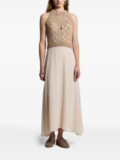 crochet midi dress by PESERICO