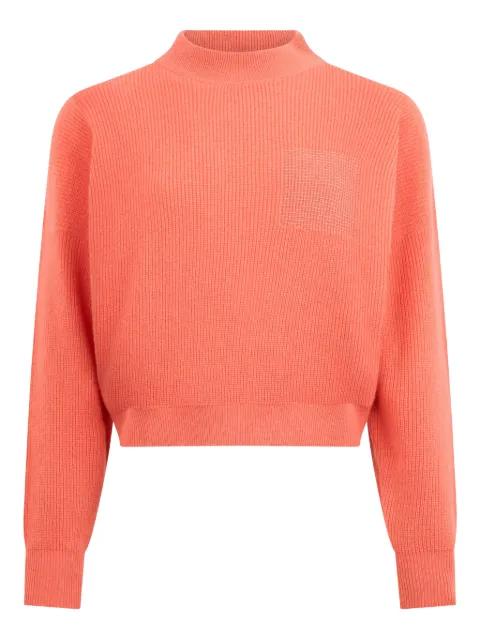 cropped mock-neck sweater by PESERICO