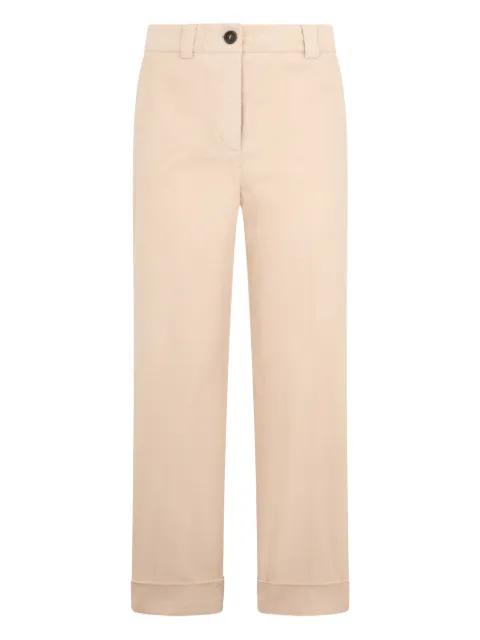 cropped straight trousers by PESERICO