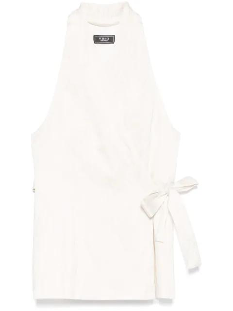 crushed-satin waistcoat by PESERICO