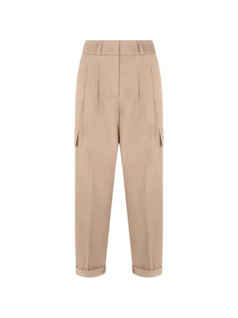 cuffed-hem cargo pants by PESERICO