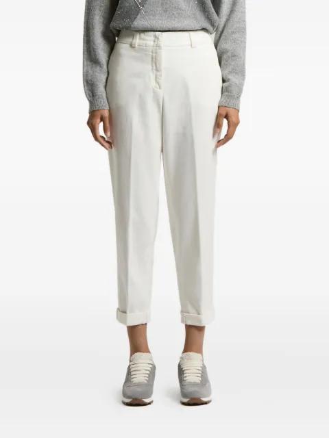 cuffed-hem trousers by PESERICO