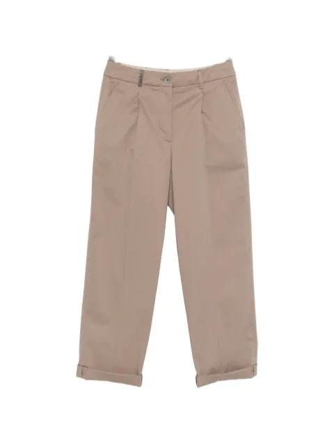 cuffed pleated trousers by PESERICO