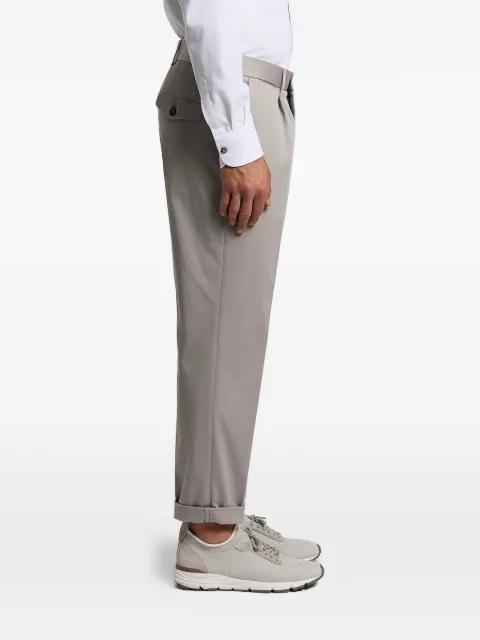 cuffed pleated trousers by PESERICO