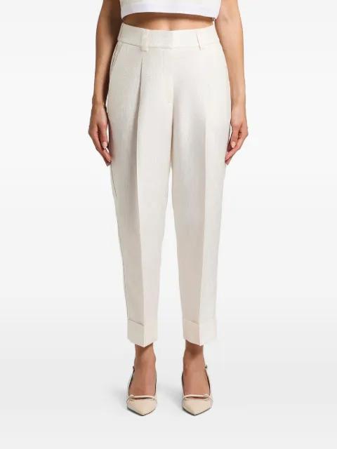cuffed pleated trousers by PESERICO