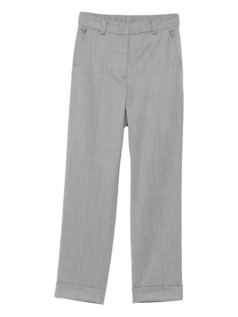 cuffed straight trousers by PESERICO