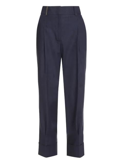 cuffed tailored trousers by PESERICO