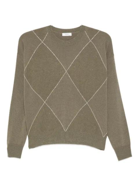 diamond-pattern sweater by PESERICO