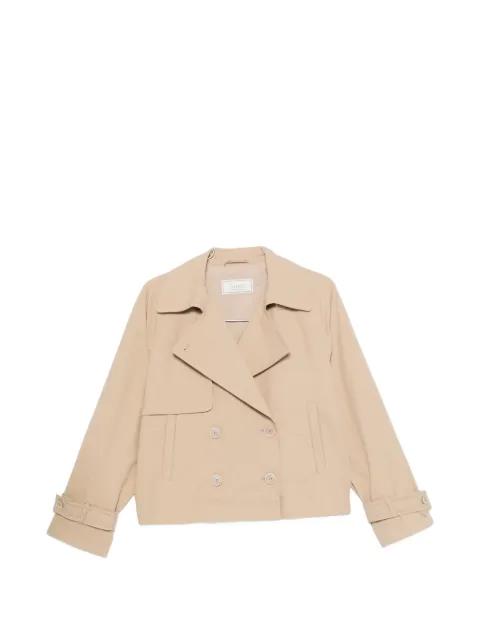 double-breasted cropped jacket by PESERICO