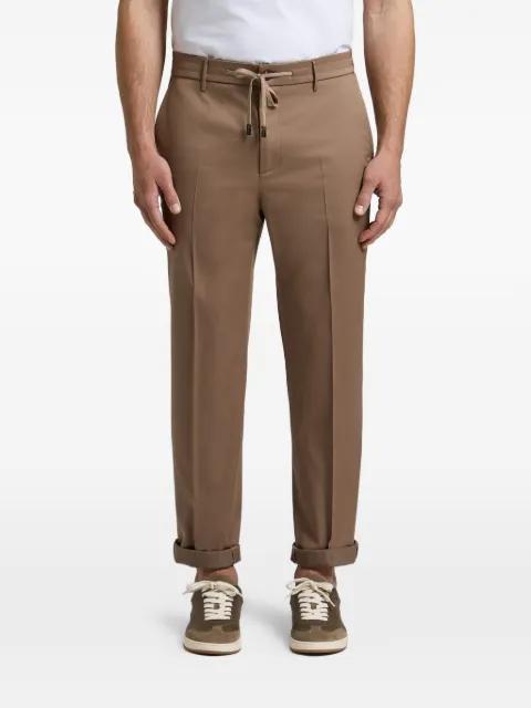 drawstring elasticated-waistband trousers by PESERICO