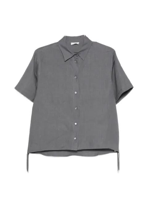drawstring-hem short-sleeve shirt by PESERICO