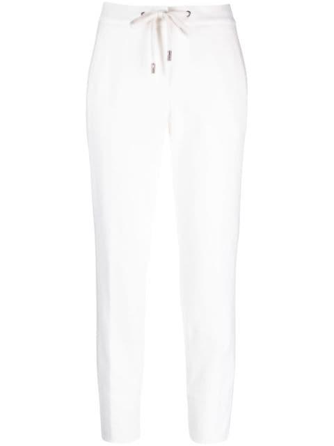drawstring-waist track trousers by PESERICO