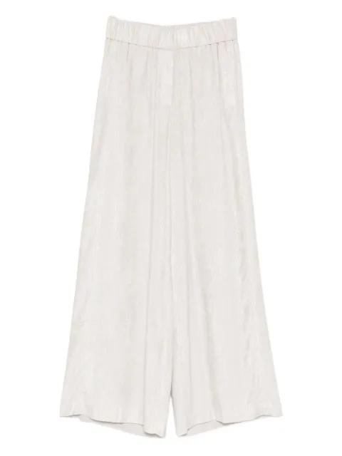 elastic-waist trousers by PESERICO