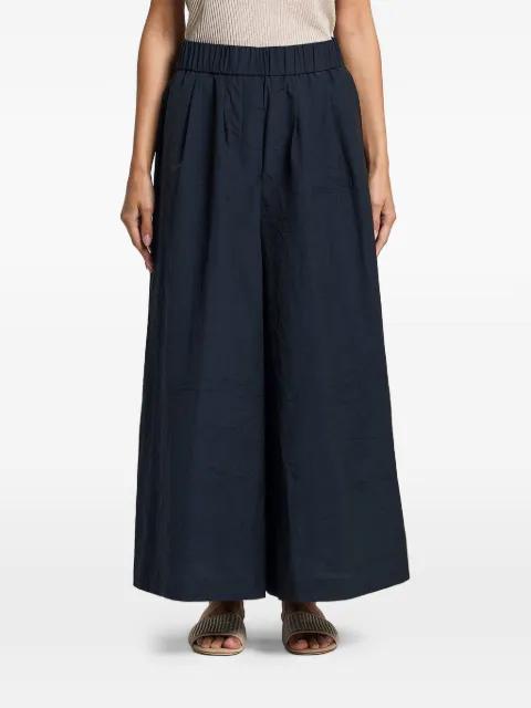 elasticated palazzo pants by PESERICO
