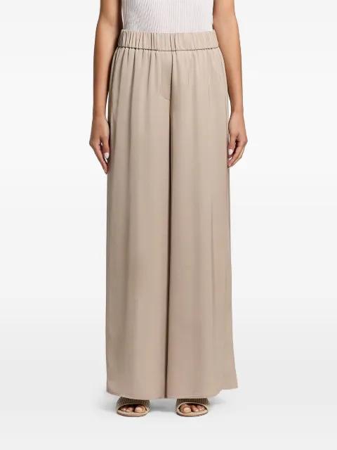 elasticated palazzo pants by PESERICO