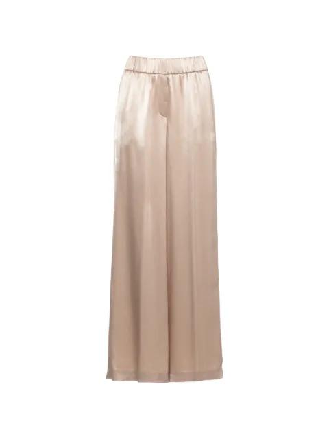 elasticated palazzo pants by PESERICO