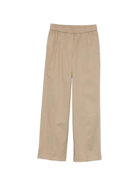 elasticated panelled trousers by PESERICO