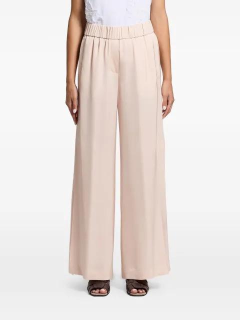 elasticated side-slit trousers by PESERICO