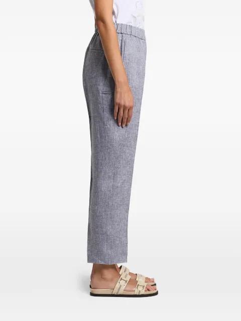 elasticated straight trousers by PESERICO
