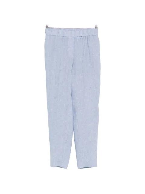 elasticated-waist tapered trousers by PESERICO