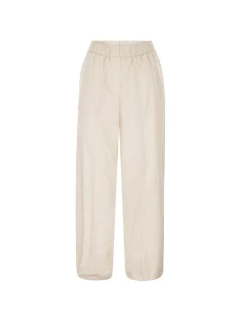 elasticated-waist track pants by PESERICO