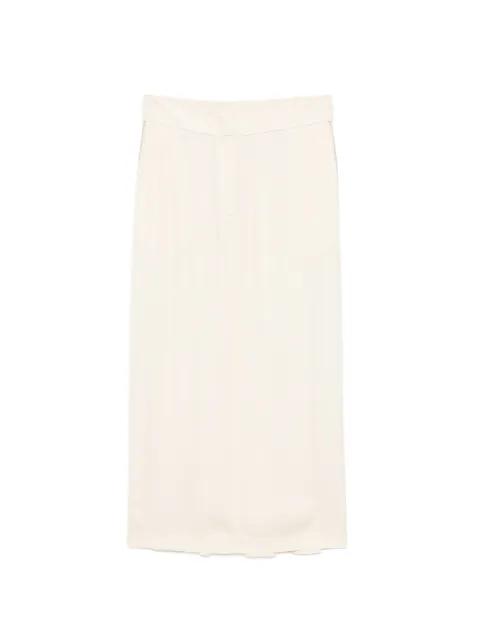elasticated-waistband midi skirt by PESERICO