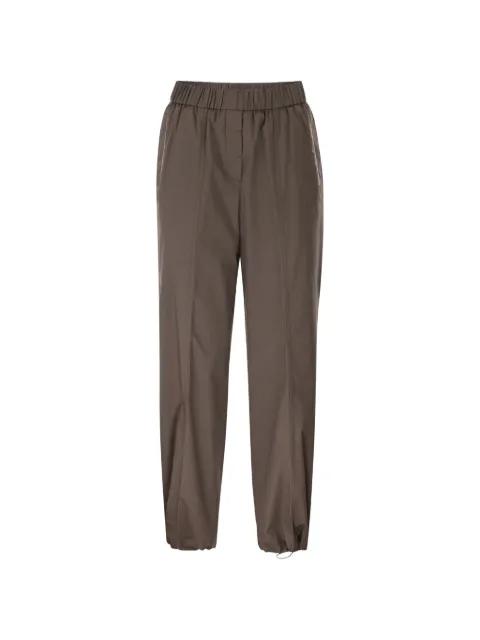 elasticated wide-leg trousers by PESERICO