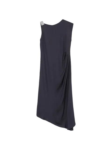embellished draped dress by PESERICO