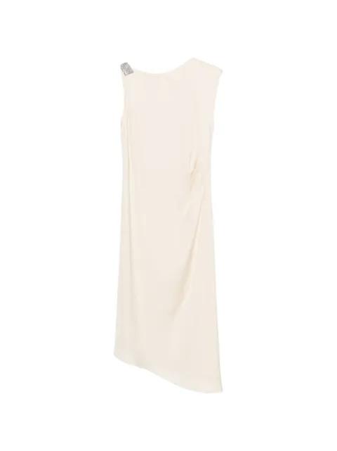 embellished draped dress by PESERICO