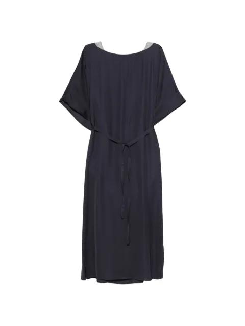 embellished tie dress by PESERICO