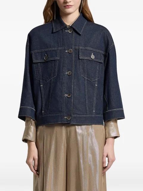 flap-pocket jacket by PESERICO