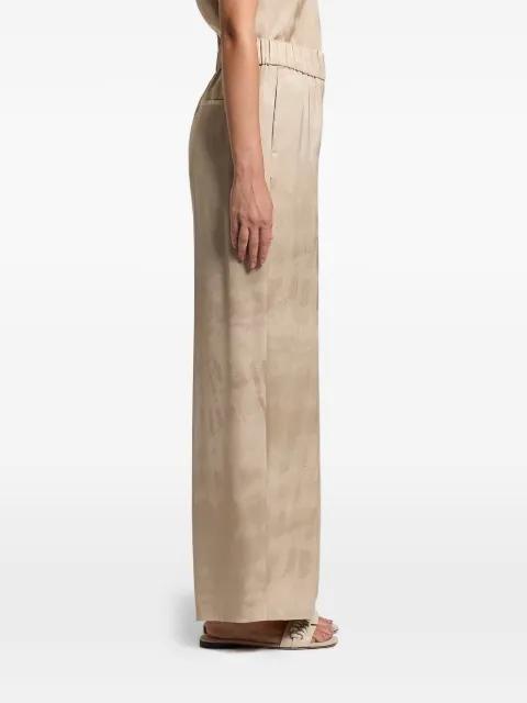 fluid jacquard trousers by PESERICO
