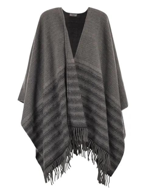 fringed cape by PESERICO