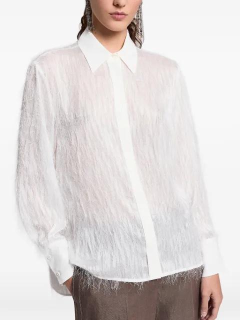 fringed shirt by PESERICO