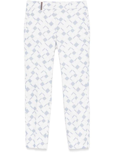 geometric-print trousers by PESERICO