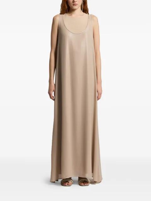 hammered satin dress by PESERICO
