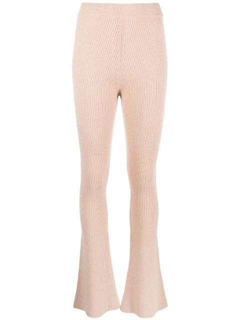 high-waist knitted trousers by PESERICO