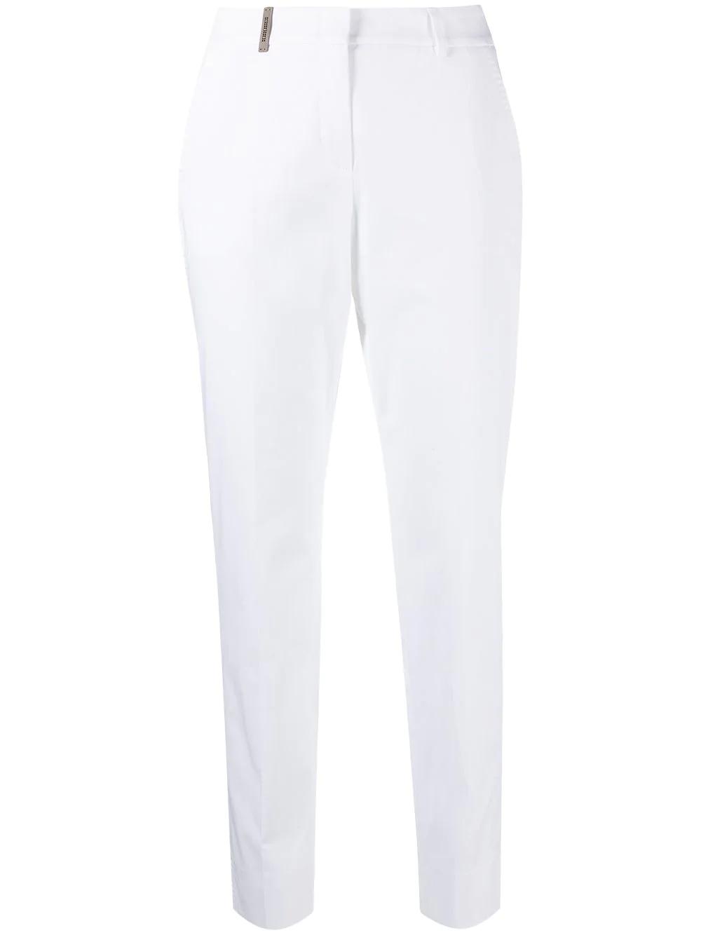 high-waisted tapered trousers by PESERICO