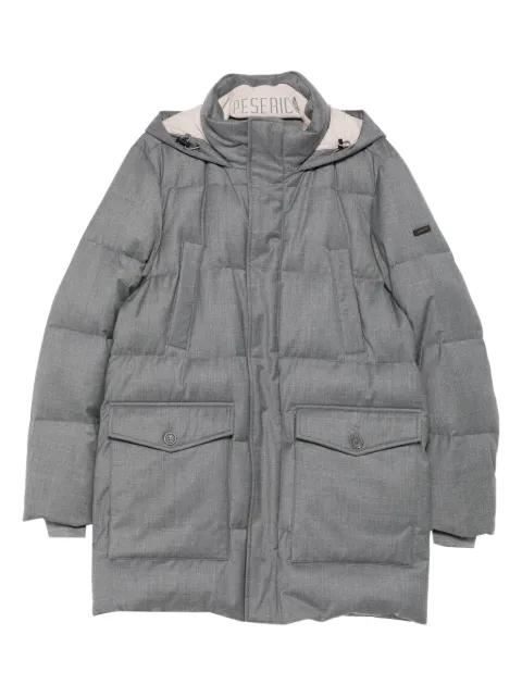 hoodied quilted coat by PESERICO